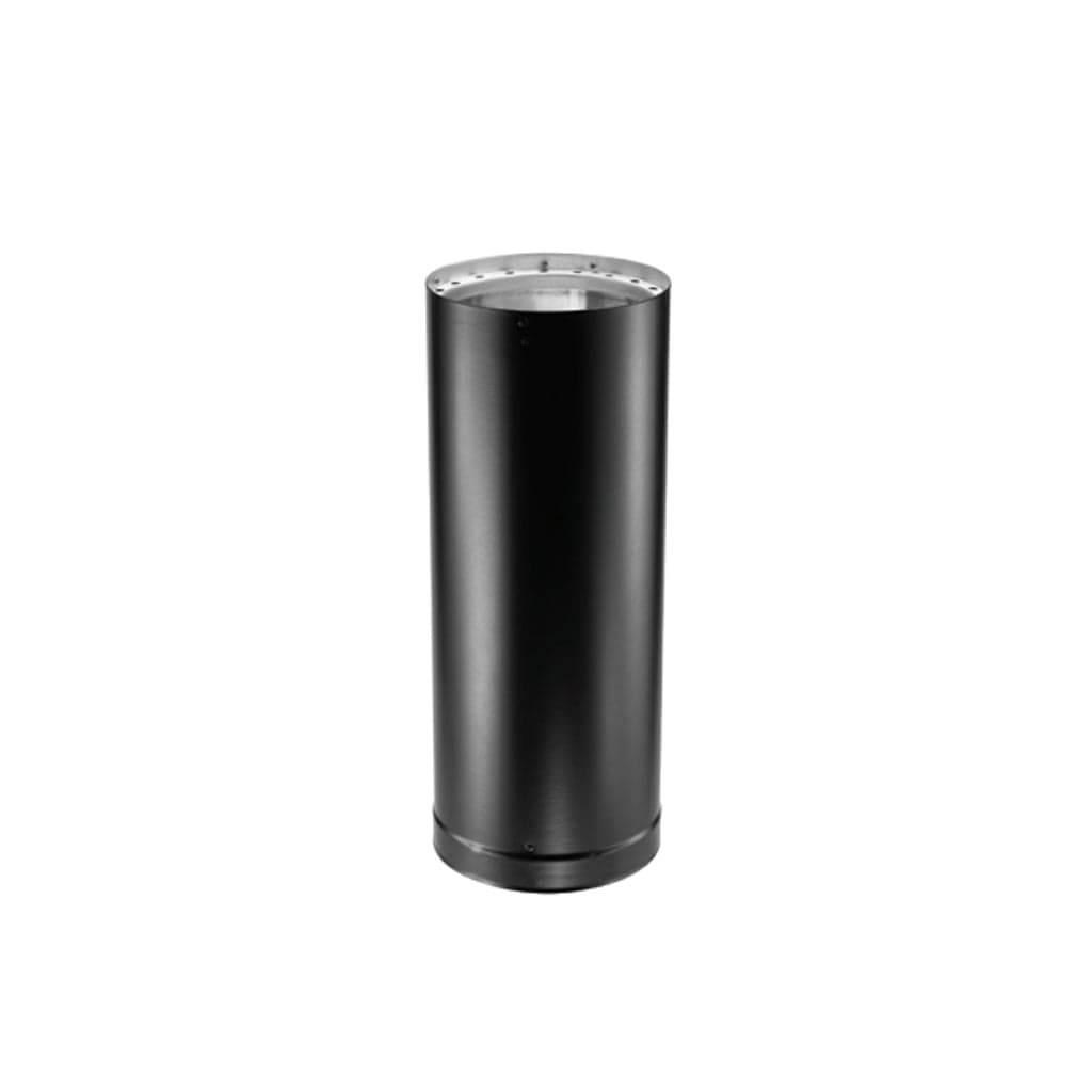 DuraVent - Cathedral Ceiling With Black Double Wall Pipe Wood Stove Chimney Kit
