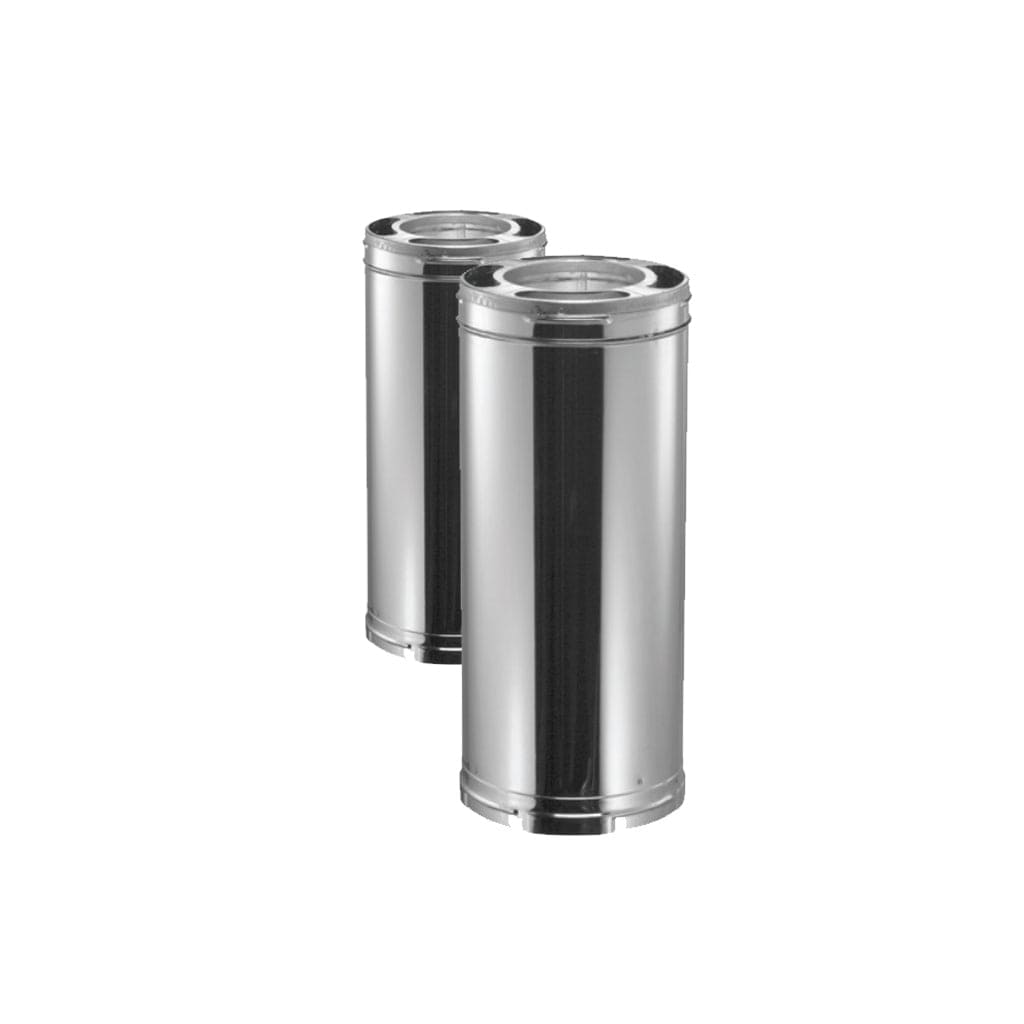 DuraVent - Cathedral Ceiling With Black Double Wall Pipe Wood Stove Chimney Kit