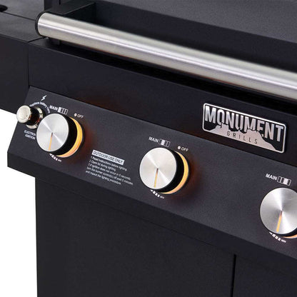Monument Denali 425 | Black Smart Tech Propane Gas Grill