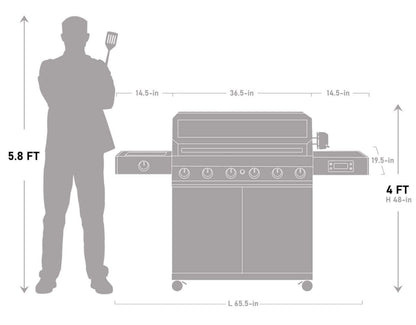 Monument Denali 605 Pro | Stainless Smart Propane Gas Grill
