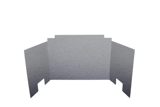 Real Fyre Three Panel Traditional Satin Stainless Fyreback