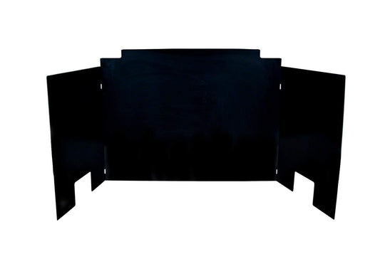 Real Fyre Three Panel Traditional Black Porcelain Fyreback