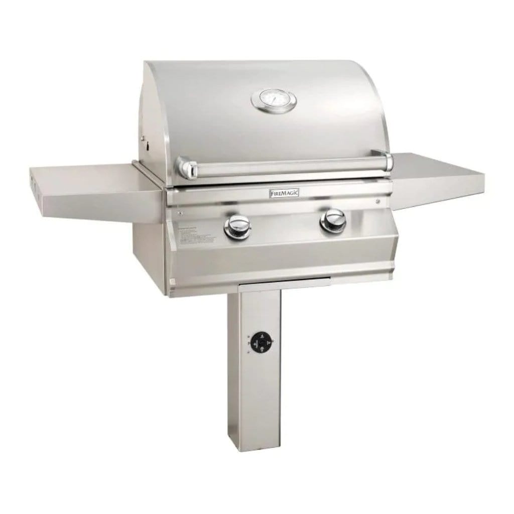 Fire Magic 24" 2-Burner Choice Multi-User  In-Ground Post Mount Gas Grill w/ Analog Thermometer (C430s)