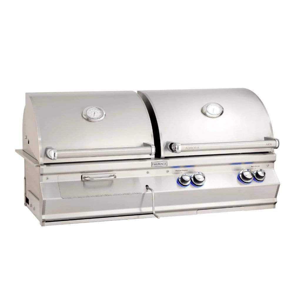 Fire Magic 46" 3-Burner Aurora Built-In Gas/Charcoal Combo Grills