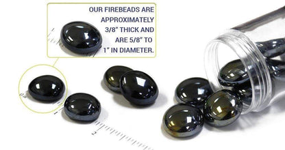 American Fire Glass 1/2-Inch Fire Glass Beads, 10-Pounds, Royal Blue Luster