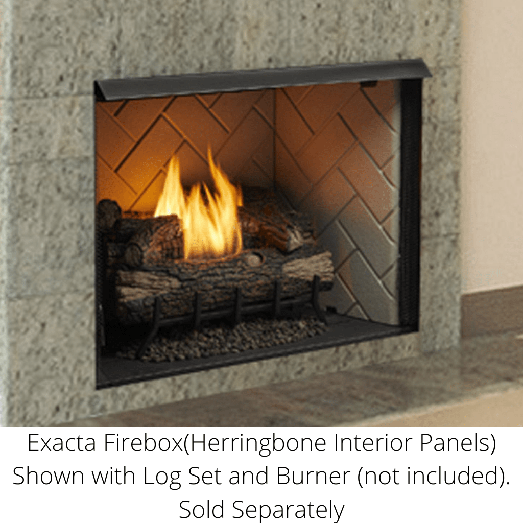 Monessen - 42" Exacta Vent Free Circulating Clean Face Firebox with Interior Panels