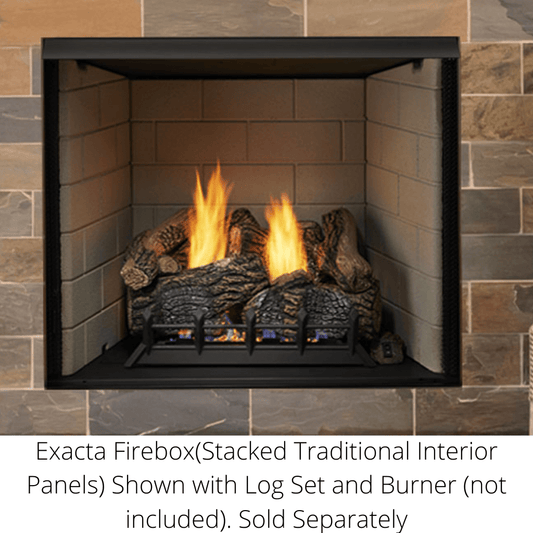 Monessen - 36" Exacta Vent Free Circulating Clean Face Firebox with Interior Panels