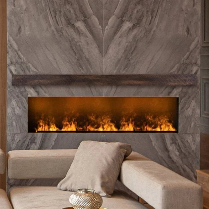 Flat Sawn Non-Combustible Concrete Fireplace Mantel Shelf
