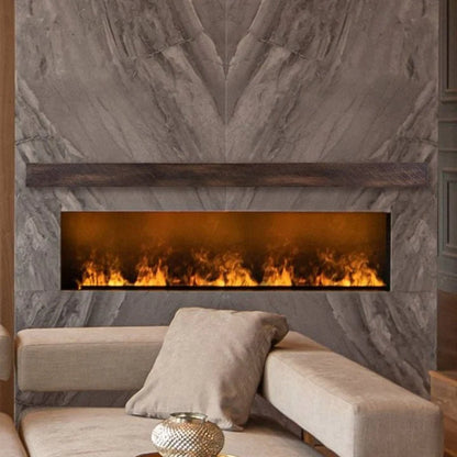 Flat Sawn Non-Combustible Concrete Fireplace Mantel Shelf