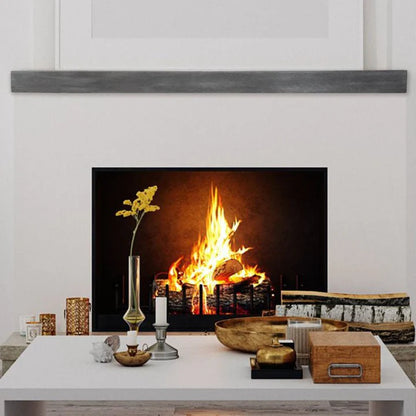 Flat Sawn Non-Combustible Concrete Fireplace Mantel Shelf