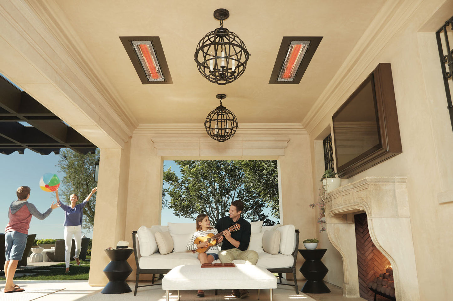 Infratech WD-Series Double Element 6000Watt Outdoor Infrared Electric Heater | 240V