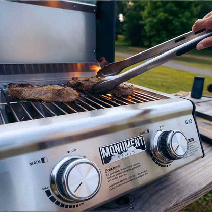 Monument 2-Burner | Stainless Steel Portable Propane Gas Grill