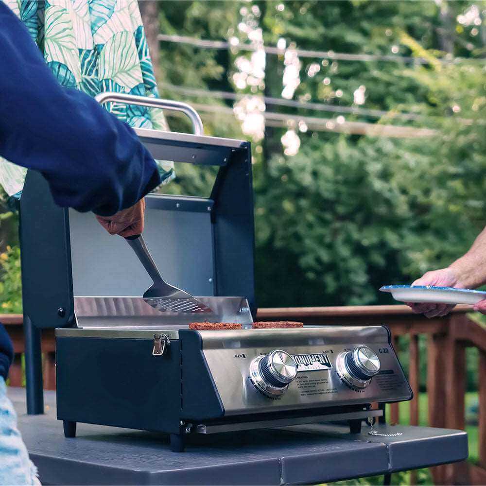 Monument 2-Burner | Stainless Steel Portable Propane Gas Grill