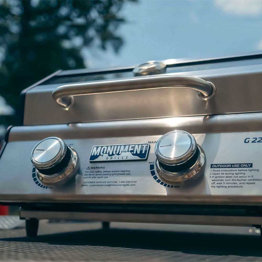 Monument 2-Burner | Stainless Steel Portable Propane Gas Grill