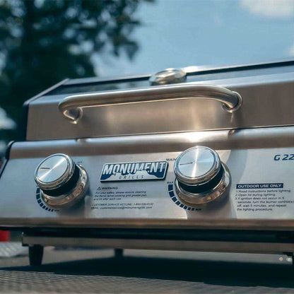 Monument 2-Burner | Stainless Steel Portable Propane Gas Grill