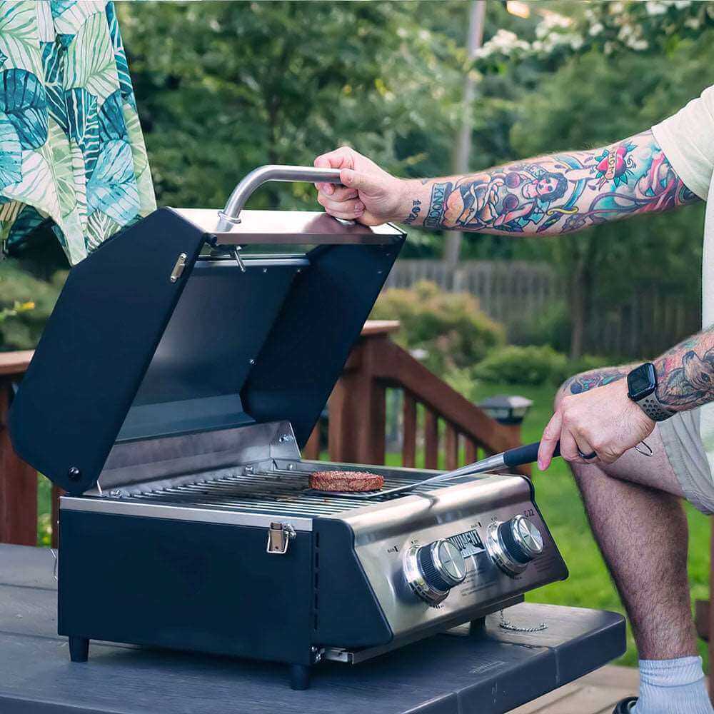 Monument 2-Burner | Stainless Steel Portable Propane Gas Grill