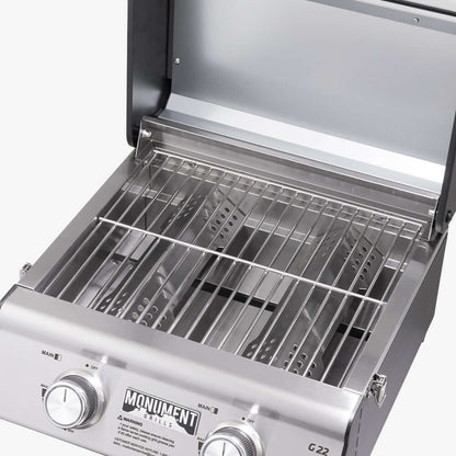 Monument 2-Burner | Stainless Steel Portable Propane Gas Grill
