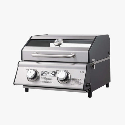 Monument 2-Burner | Stainless Steel Portable Propane Gas Grill