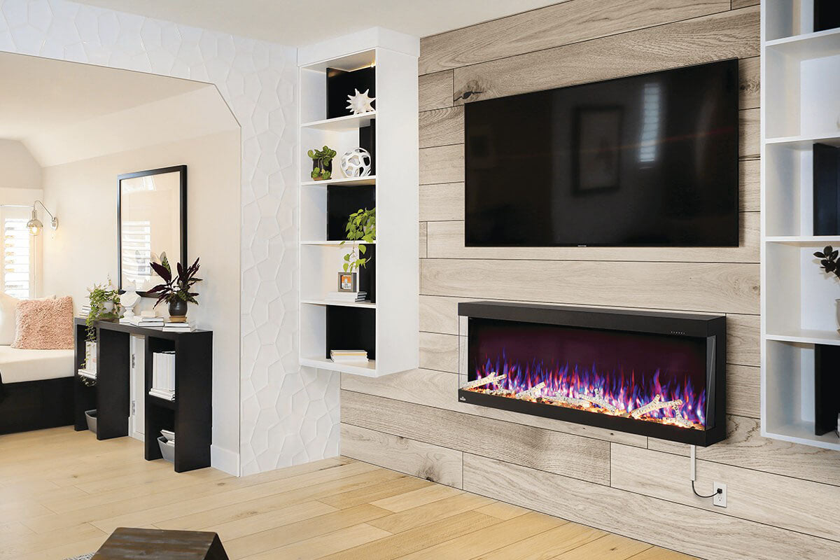 Napoleon Trivista Pictura 50-inch 3-Sided Wall Mount Electric Fireplace