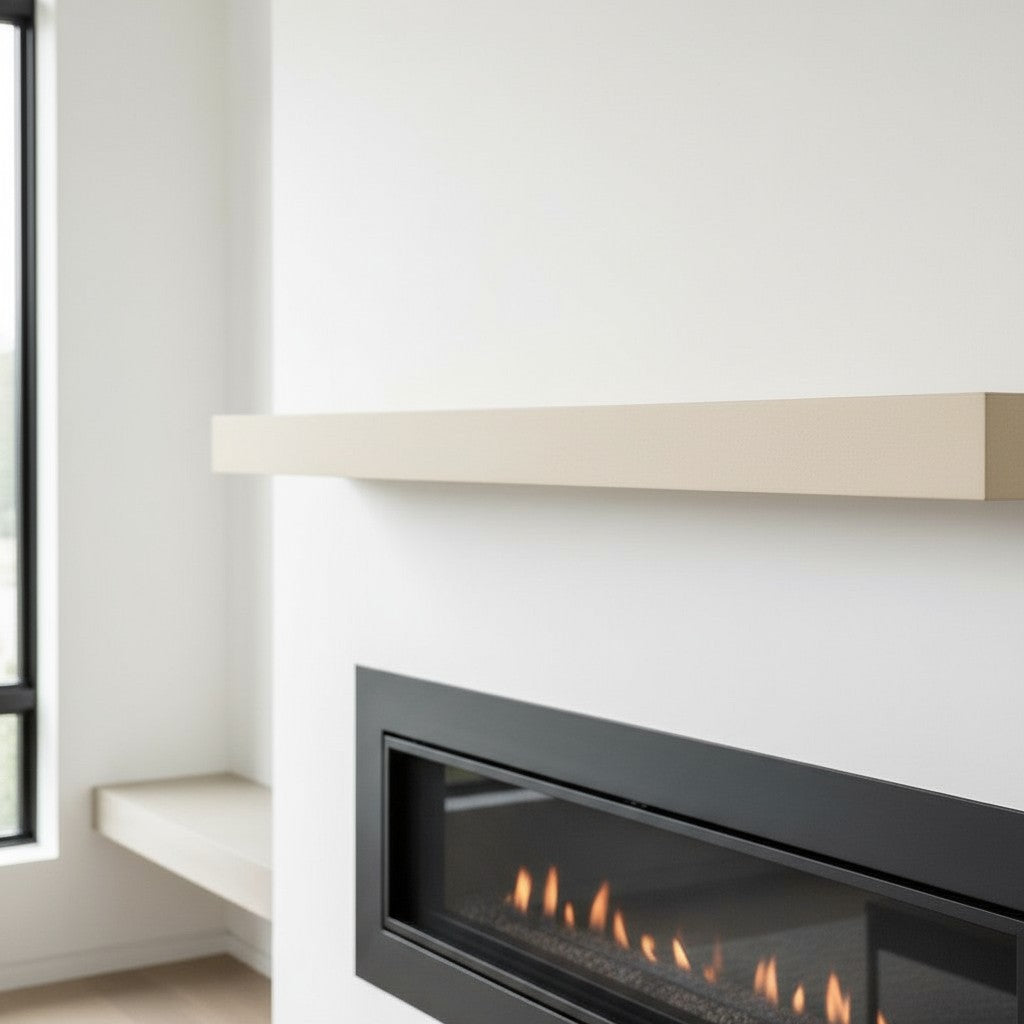 Horizon Concrete Non-Combustible Fireplace Mantel Shelf