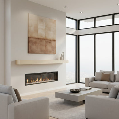 Horizon Concrete Non-Combustible Fireplace Mantel Shelf