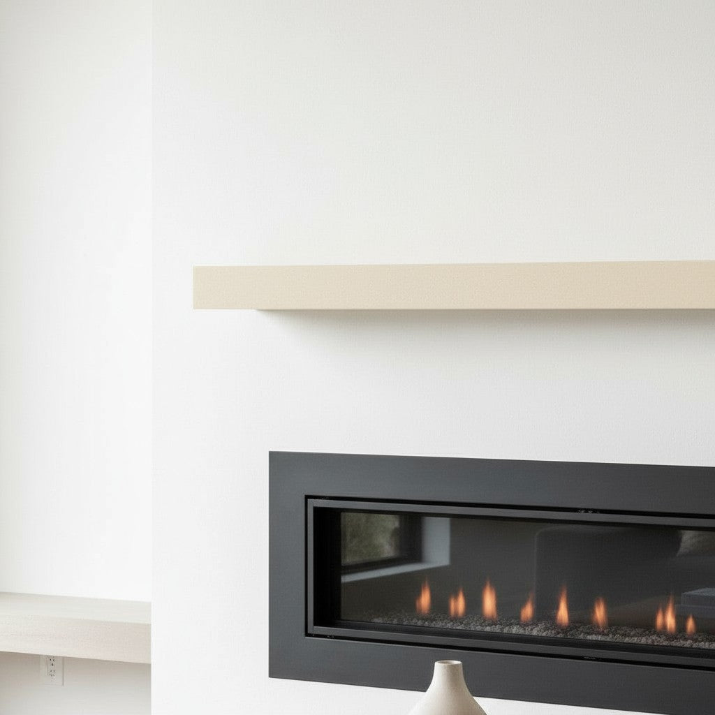 Horizon Concrete Non-Combustible Fireplace Mantel Shelf