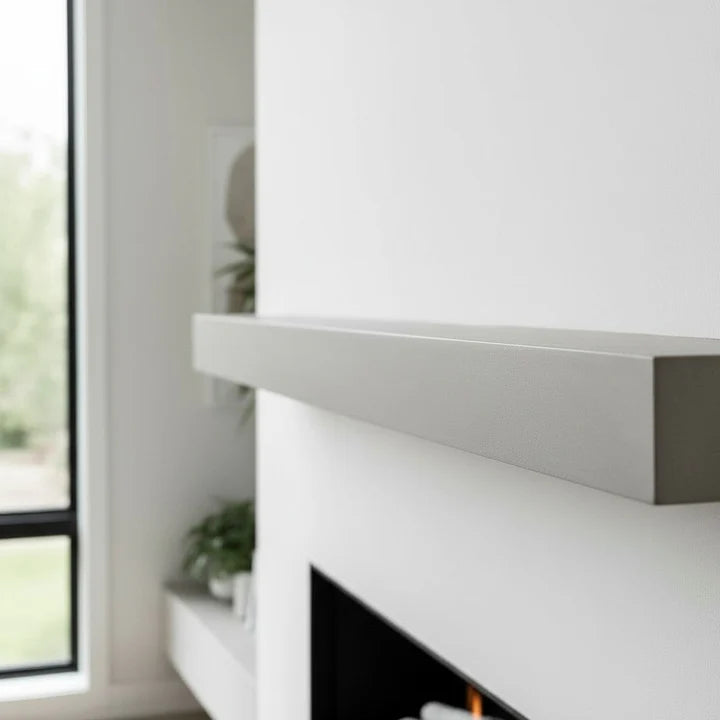 Horizon Concrete Non-Combustible Fireplace Mantel Shelf