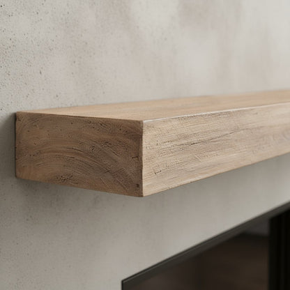 Flat Sawn Non-Combustible Concrete Fireplace Mantel Shelf