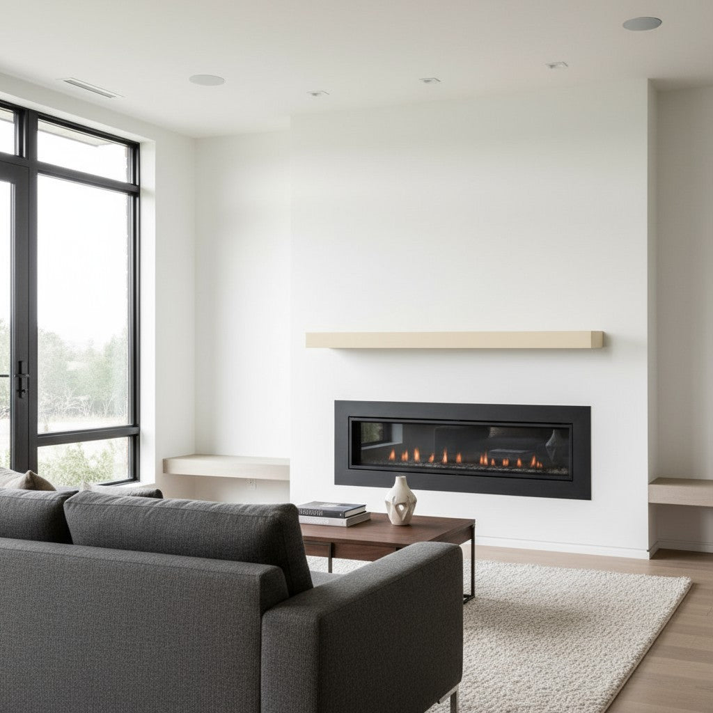 Horizon Concrete Non-Combustible Fireplace Mantel Shelf