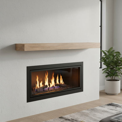 Flat Sawn Non-Combustible Concrete Fireplace Mantel Shelf
