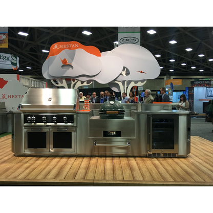 Hestan 12 Ft. GE Series Kitchen Island with Kamado Cutout - GESK12