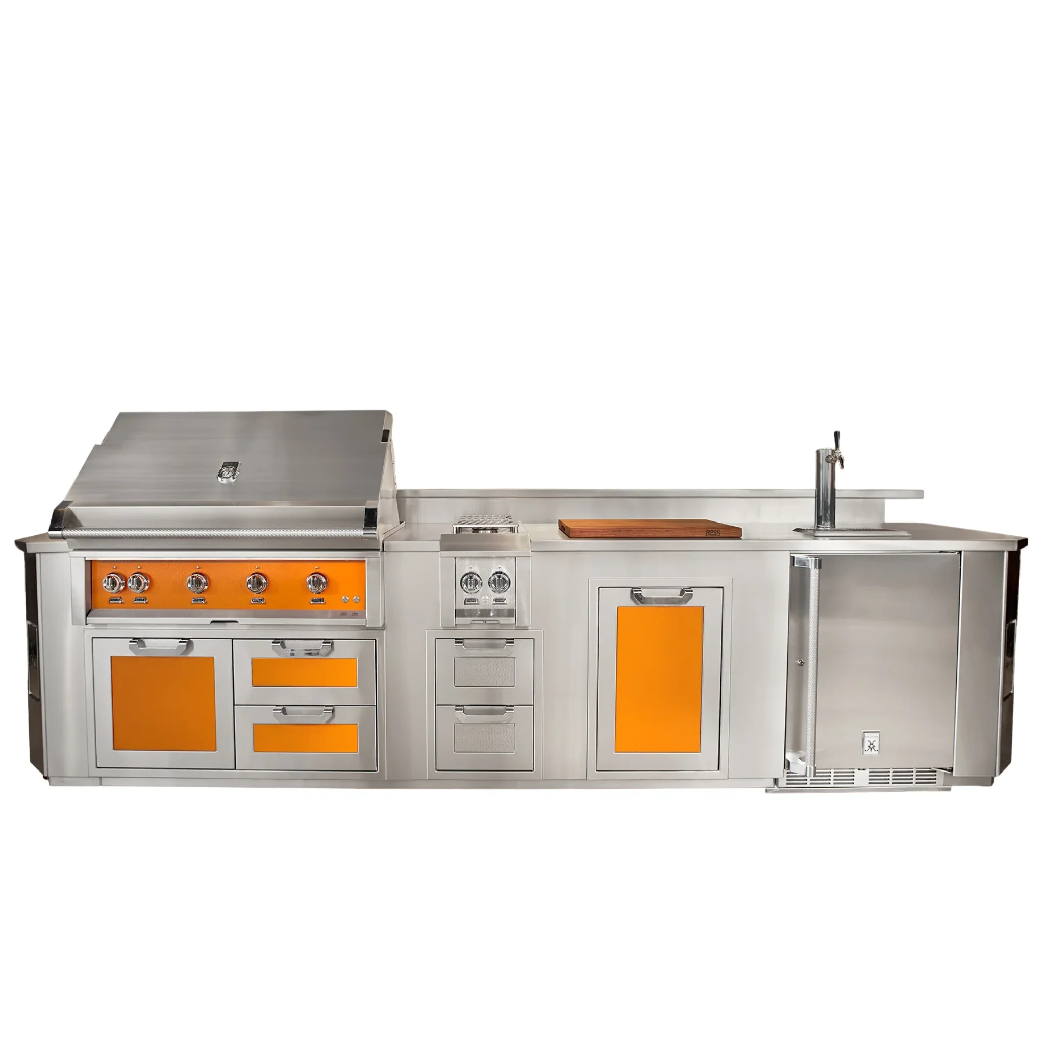 Hestan 12 Ft. GES GE Series Kitchen Island With Side Burner Cutout - GES12