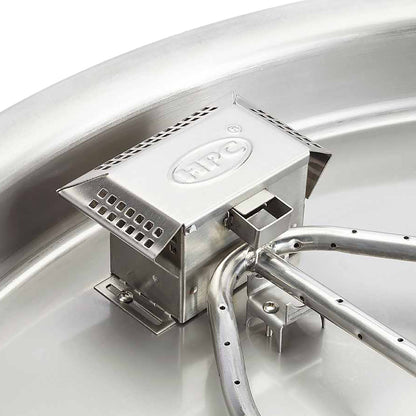 Square Flat Fire Pit Burner Kit - Hi/Lo Electronic Ignition by HPC Fire