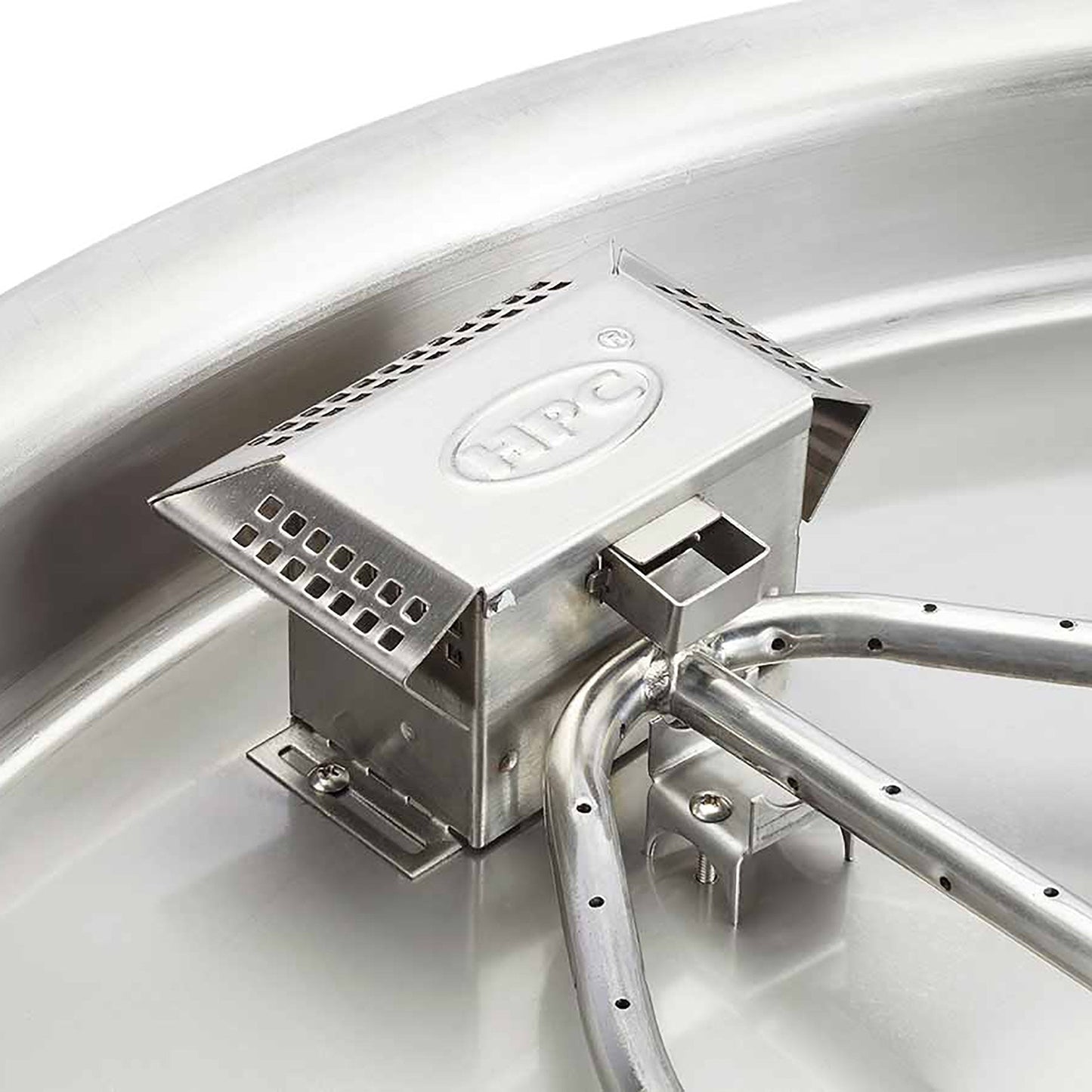 Square Flat Fire Pit Burner Kit - On/Off Electronic Ignition by HPC Fire