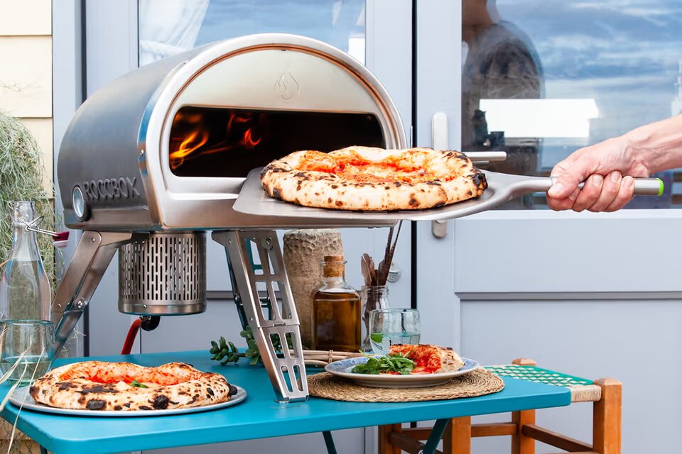 Gozney Gray Roccbox Portable Pizza Oven - Lifestyle Image