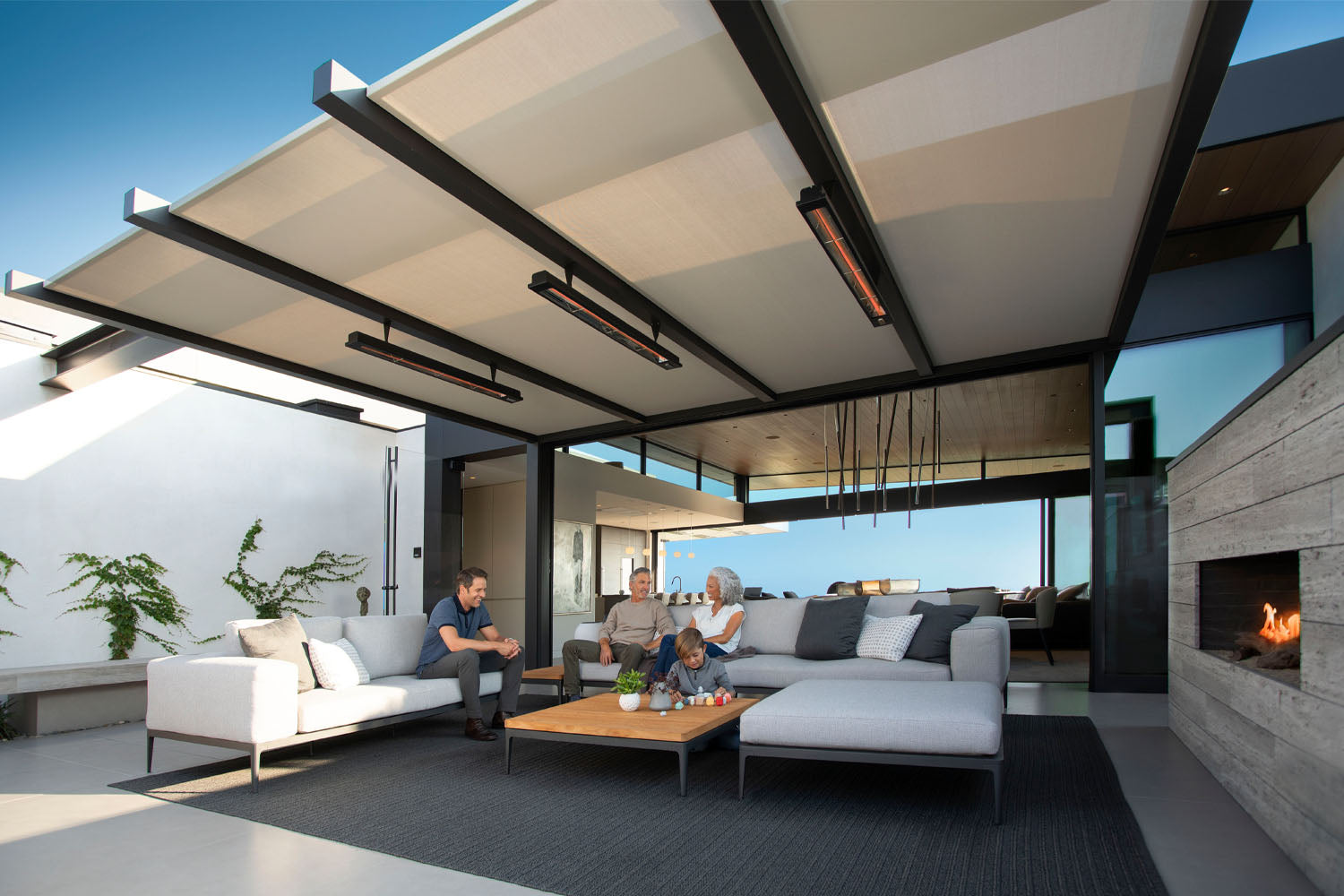 Infratech SL-Series Slimline Single Element 4000Watt Outdoor Electric Heater | 240V