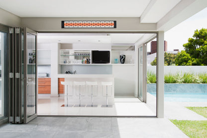 Infratech Motif Contemporary Fascia Kit for Double Element Heater | Black