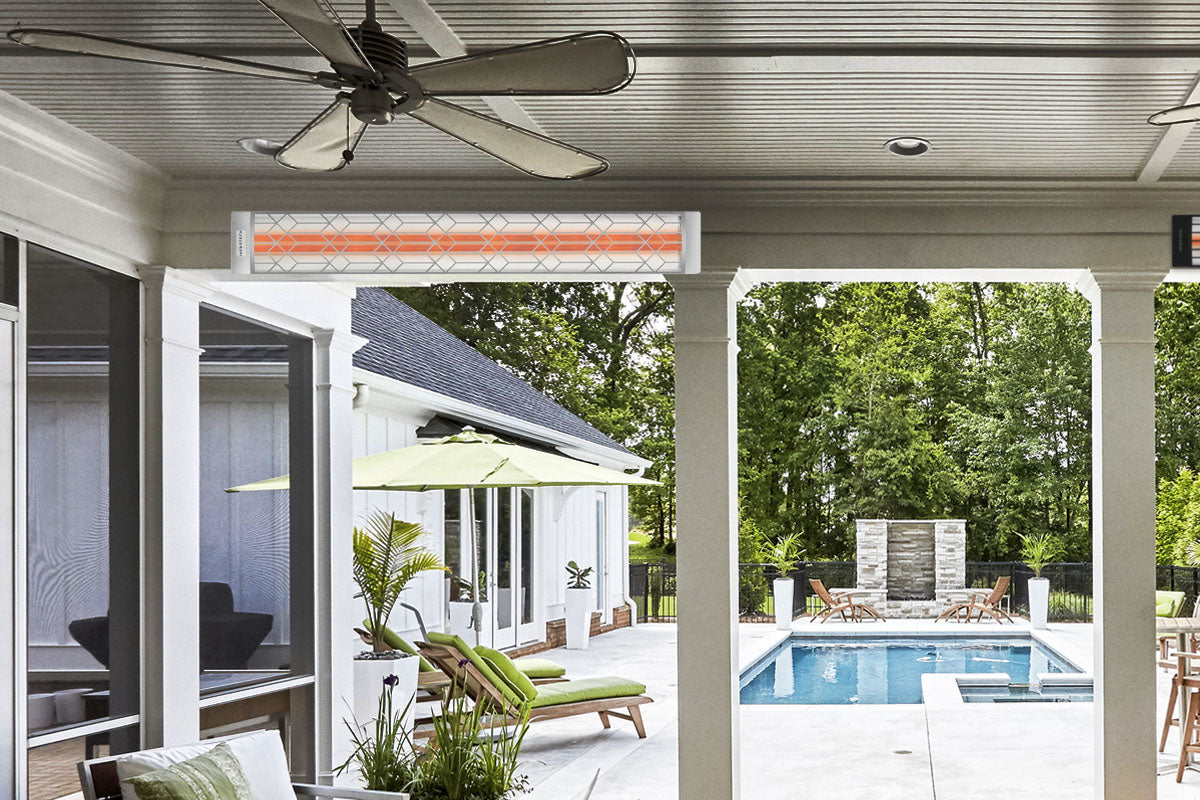 Infratech Motif Craftsman Fascia Kit for Double Element Heater | Stainless Steel