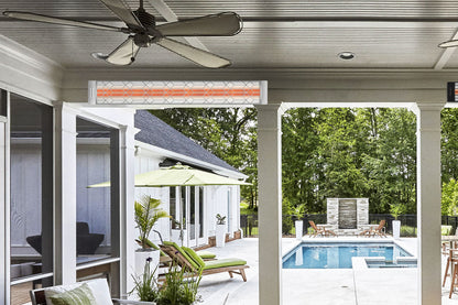 Infratech Motif Craftsman Fascia Kit for Double Element Heater | Stainless Steel