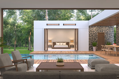 Infratech Motif Mediterranean Fascia Kit for Single Element Heater | Black