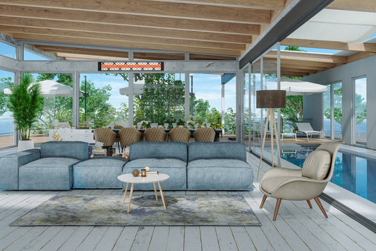 Infratech Motif Traditional Fascia Kit for Double Element Heater | Black