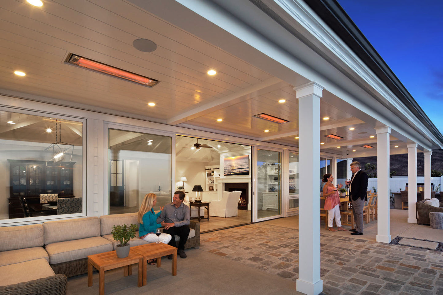 Infratech WD-Series Double Element 4000Watt Outdoor Infrared Electric Heater | 208V