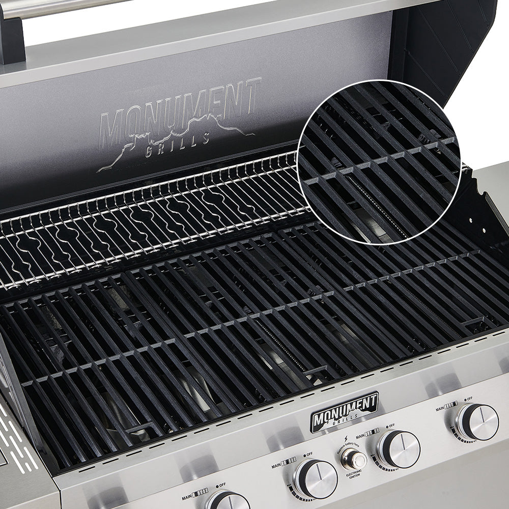 Monument Denali 425 | Black Smart Tech Propane Gas Grill