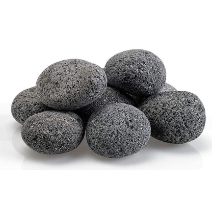 American Fire Glass Gray Lava Stone, 10 pounds, Large 2-4 Inch