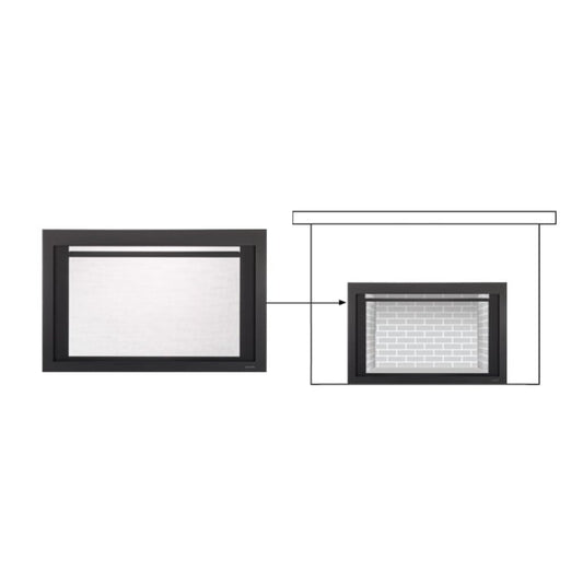 Majestic 30-inch  Black Clean Screen Front CSFI30BK