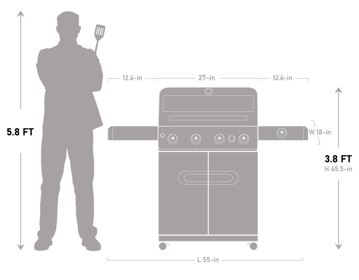 Monument Mesa 415BZ | Stainless Steel Propane Gas Grill