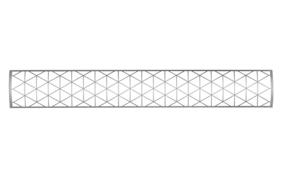 Infratech Motif Contemporary Fascia Kit for Double Element Heater | Stainless Steel
