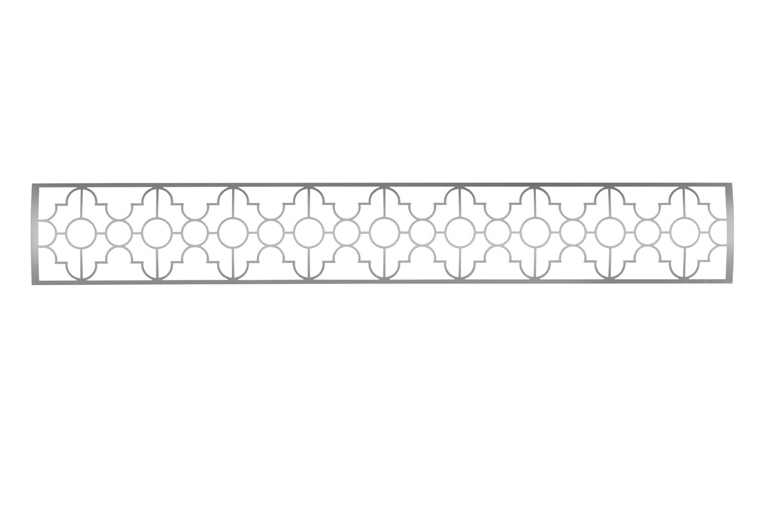 Infratech Motif Mediterranean Fascia Kit for Single Element Heater | Stainless Steel