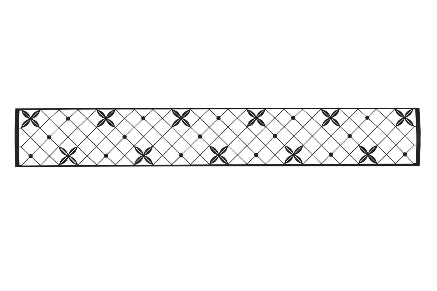 Infratech Motif Traditional Fascia Kit for Double Element Heater | Black