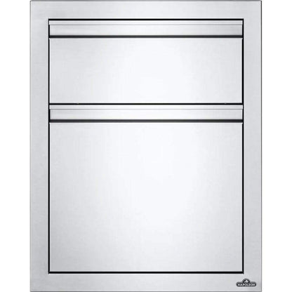 Napoleon - 18" Stainless Steel Double Waste Bin Drawer With Paper Towel Holder